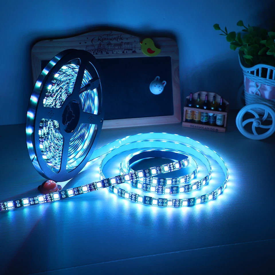 16.4ft RGB LED Strip Light Waterproof 300 LEDs 5050 SMD Tape Rope Lighting DC12V - Image 3 of 4