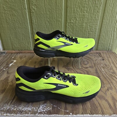 Brooks Ghost 15 Mens Running Shoes‎ Black Yellow 1103931D096 Size 10.5 Medium D Brooks Ghost 15 Black/Yellow Men Running Sneakers- SZ 10 | eBay main image 4