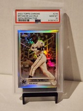 2022 Topps Chrome 216 Bryan De La Cruz Sepia Refractor RC PSA Gem Mint 10