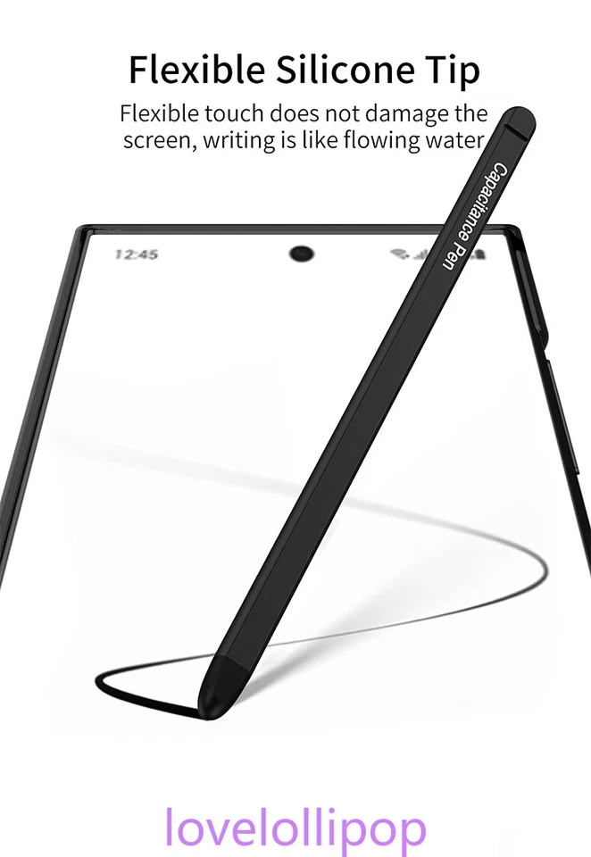 Funda protectora rígida con diseño de hoja fresca de ajuste delgado + bolígrafo para Samsung S25 Edge Foto 4 de 4