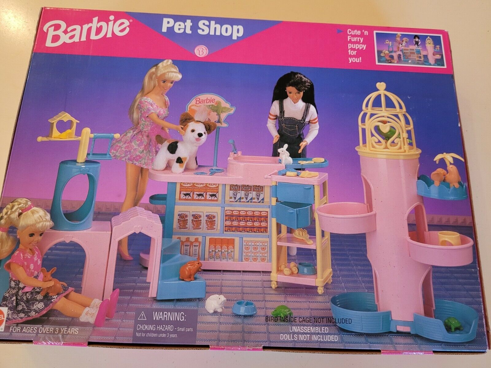 Playset Barbie Pet Shop Completo 25 Peças Mattel Grg90 - Playsets