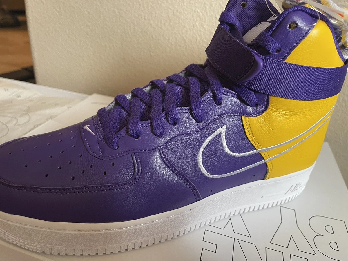 Nike Air Force 1 High Premium ID Los Angeles Lakers size 11