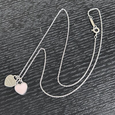 【SI1352】TIFFANY&Co. ティファニー ツーハート 2 STERLING SV925 ペンダント トップ ネックレス 4.5g ブランド小物 レディース 箱 袋付 TIFFANY&amp;Co. Return to Heart 60013271 Silver - Earrings | eBay