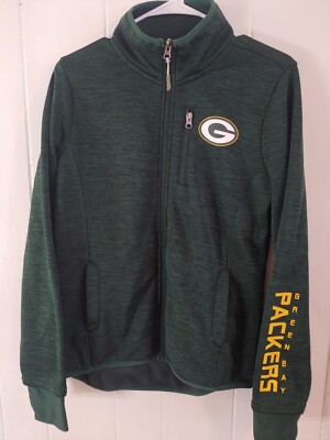 Green Bay Packers NFL Zip Up Sweater Women's Size Medium