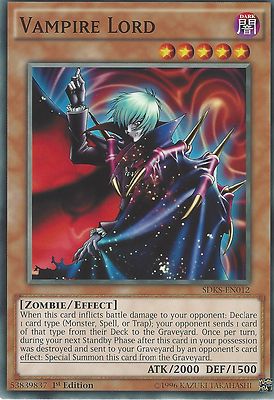YU-GI-OH CARD: VAMPIRE LORD - SDKS-EN012 - 1st EDITION | eBay