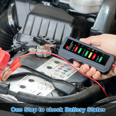 12V Car Battery Tester Automotive Analyzer Check Alternator Battery Charging LED