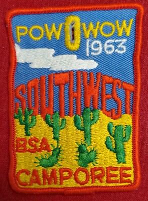 Vintage BSA Southwest Camporee Pow Wow Chicago 1963 Scouts Patch