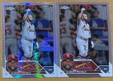 2023 Topps Chrome Baseball Albert Pujols #143 Base+Refractor St. Louis Cardinals
