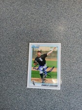 Charlie Leesman Signed In Person 2010 Bowman White Sox Rookie Card