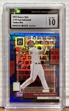 2022 Donruss Optic 149 Paul Goldschmidt Pandora Blue CSG GM MT 10 St Louis Cards