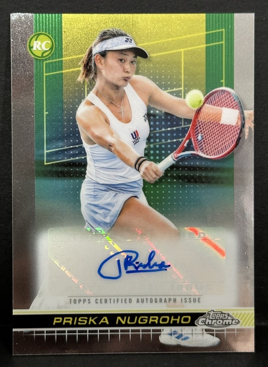 2024 Topps Chrome Tennis RC Priska Nugroho Base Auto | eBay