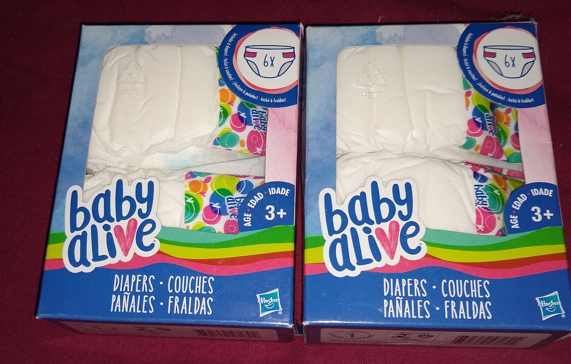 S Refill Pack Of 6 Brand New Lot Of 2 Packs 12 Diapers Total