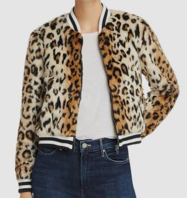 leopard bomber jacket womens
