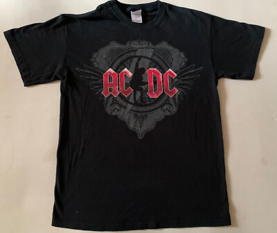 AC/DC 2010 Black Ice Australia Tour T-Shirt Rock Malcolm Angus Aussie ...