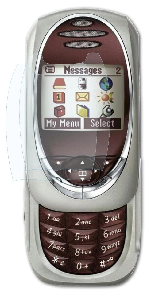 Bruni 2x Lámina Protectora para Siemens SL55 Película Protectora - Imagen 3 de 4