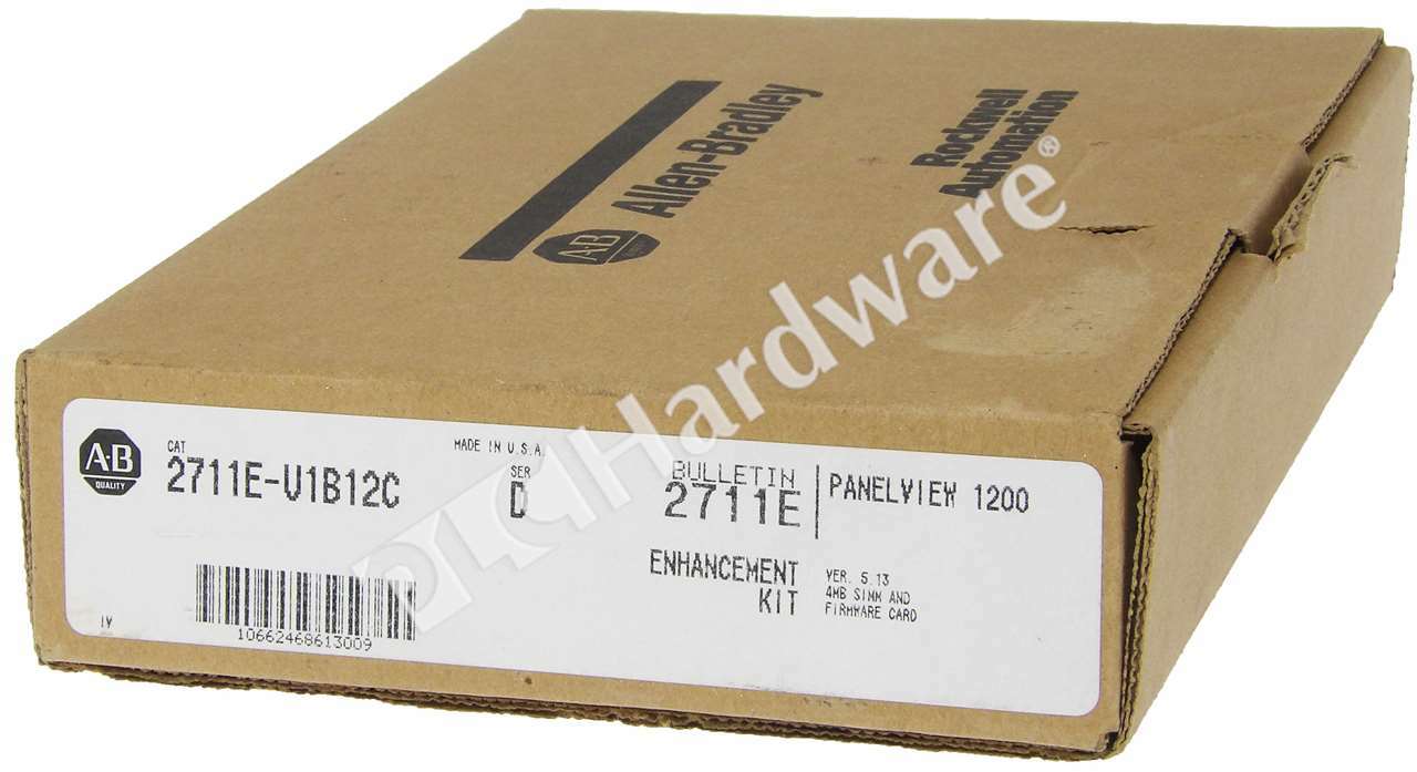 Open Pre-owned Allen Bradley 2711E-U1B12C /D PanelView 1200 Enhancement Kit 4MB
