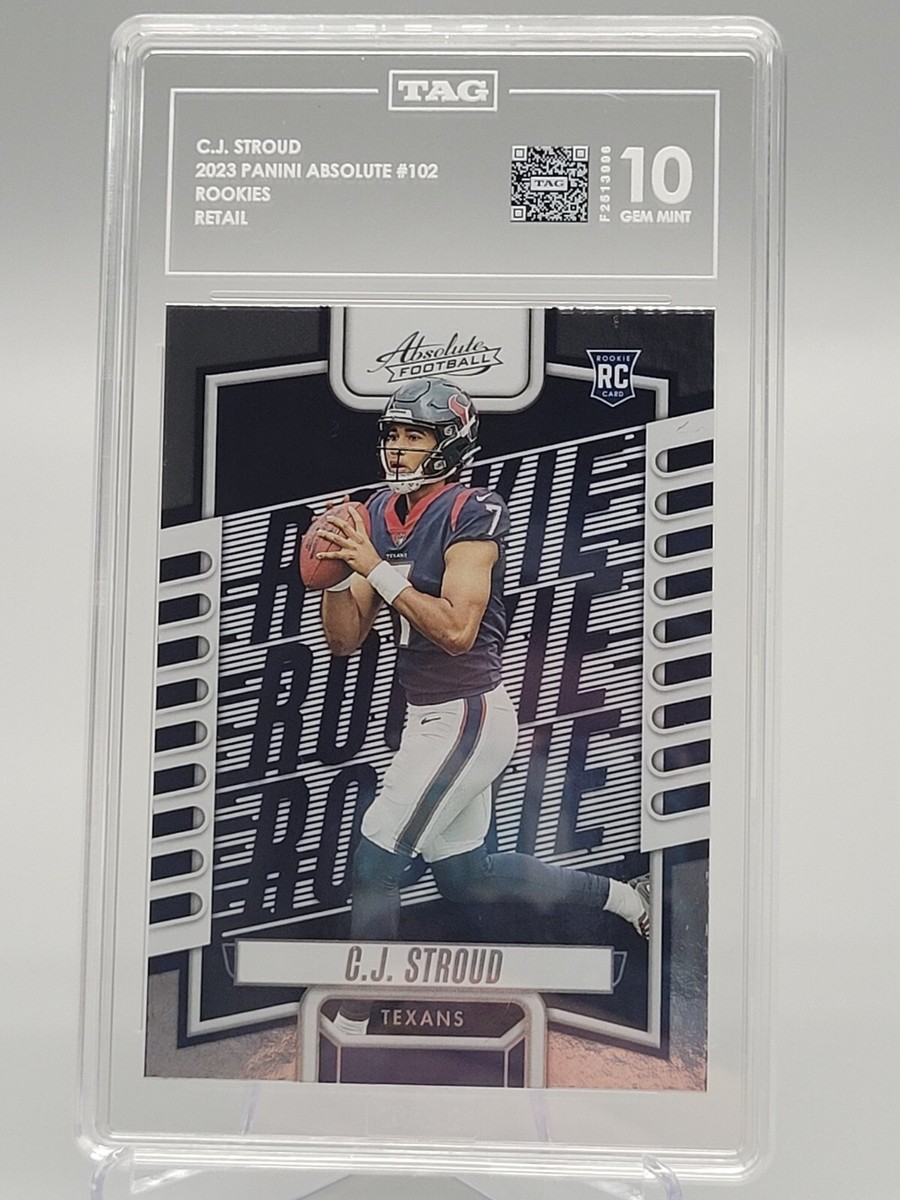 2023 PANINI ABSOLUTE C.J. STROUD GEM MINT 10 GRADED ROOKIE CARD