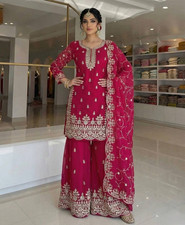 Red Indian Pakistani Readymade Salwar Kameez For Women Wedding Party suit Dress
