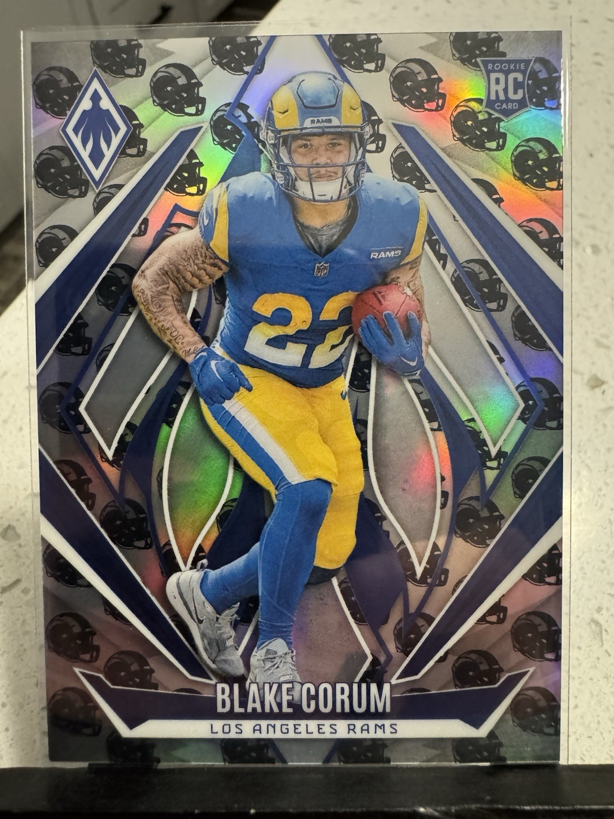 2024 Panini Phoenix - Rookies Blake Corum #158 Team Helmet /399 (RC)