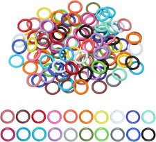 20 Colors Iron Open Jump Rings Connector Split Rings for Keychain Necklace Brace