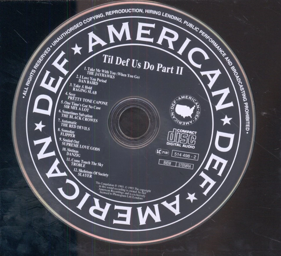 Various Artists Til Def Us Do Part II CD Europa Def American Recordings 1993 - Bild 3 von 3