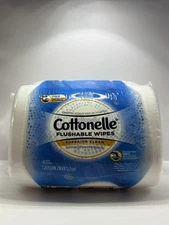 Cottonelle Superior Clean Flushable Wipes Hard White Container Refillable Tub