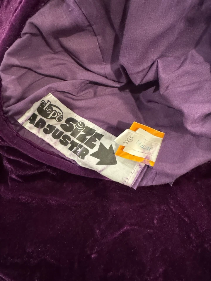 Alice In Wonderland The Madhatter Hat, Elope, Adjustable Halloween Purple Velvet - Image 3 of 4