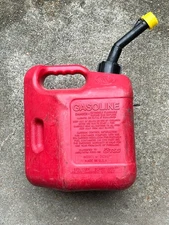 PRE BAN Blitz 2 1/2 GALLON GAS CAN FUEL JUG  OLD SCHOOL 2.5 GAL