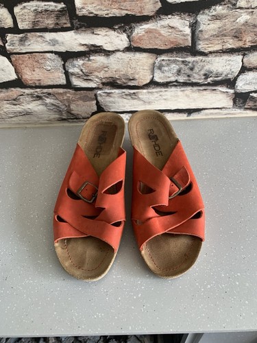Rohde Women's Casual Wedge Heel Open Toe Sandals Shoes - Ladies Size UK 7 EU 41