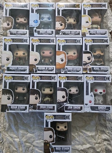 13 Funko Pop Game of Thrones Lot – Vinyl Figures – HBO TV Series Collectibles