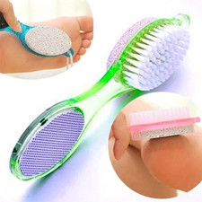 4 in 1 Foot Care Callus Brush Pumice Scrubber Pedicure Exfoliate Remover E0Xc Ey