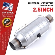 2.5 Inch Universal High Flow Catalytic Converter Inout Weld-on O2 Port Epa