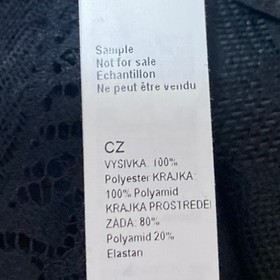 Aubade Women's Black Lace Sheer Corset Garter Belt Waist Cincher Lingerie Size S