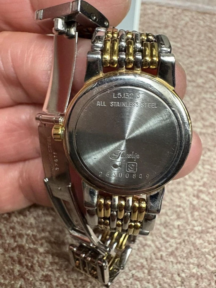 Reloj Longines Grand Clásico Damas Dorado Plata Duo Tono L5.1323 Fecha Dial Foto 3 de 4