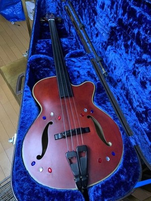 Electric Acoustic BassGuitar Takamine B10 Fretless F Hole Semi