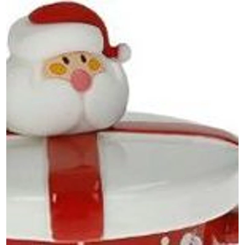 Mug Natale con Tappo e Cucchiaino Babbo Natale BRANDANI Ginger Rosso 400 ml, fotografia 8 di 9
