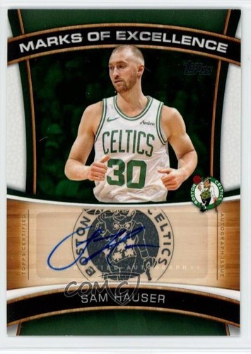 Sam Hauser – 2025-26 Topps Basketball · Marks of Excellence #ME-SH Sam Hauser