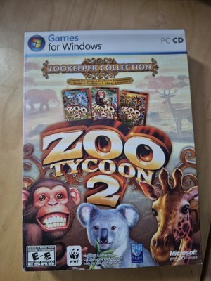 Zoo Tycoon 2: Zookeeper Collection 2006 PC CD, Windows 2-Disc Set With Manual