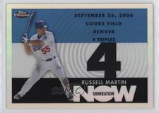 2007 Topps Chrome Generation Now Refractor 9/500 Russell Martin #GN282 7v7