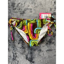NWT Roxy 70s Lowrider Tie Side Bikini Bottoms...
