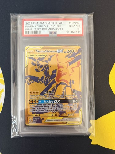 Pokémon TCG Pikachu & Zekrom GX Sun Moon SM248 Holo Promo Promo PSA 10