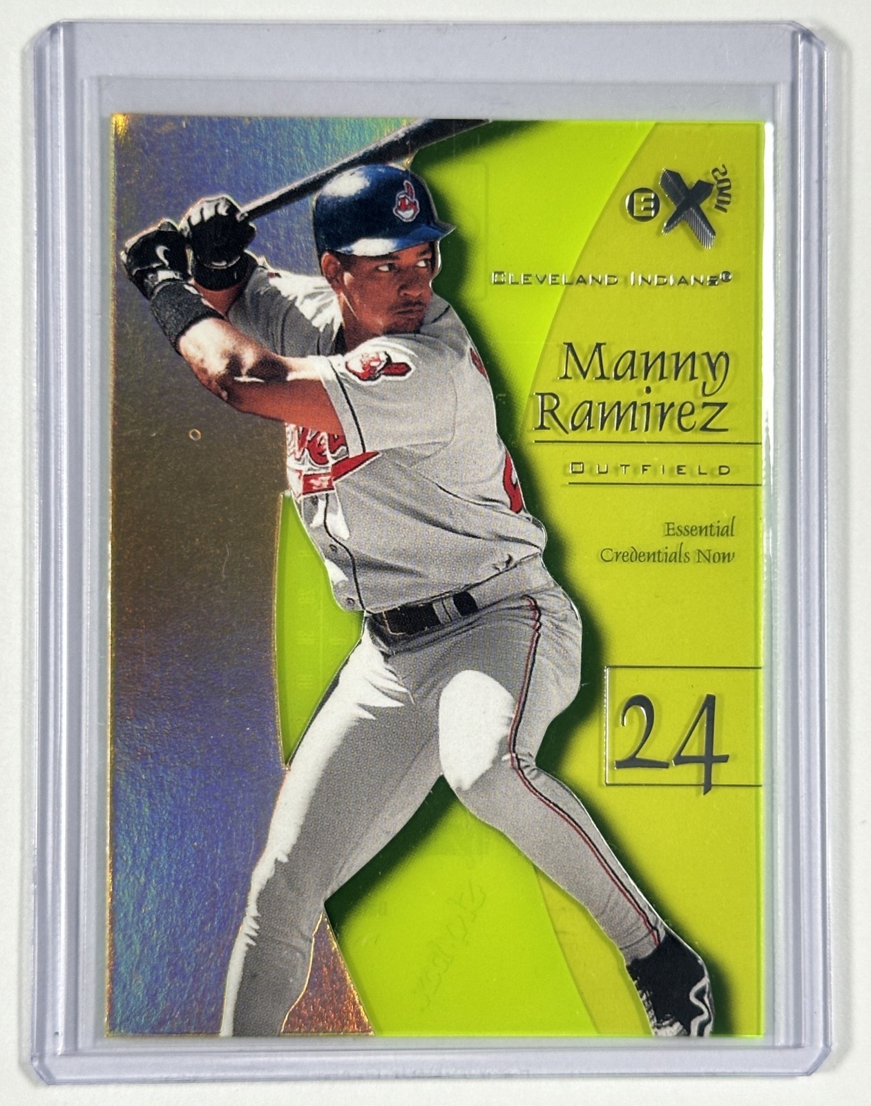 MANNY RAMIREZ 1998 SKYBOX E-X2001 #75 ESSENTIAL CREDENTIALS NOW 02/75 INDIANS