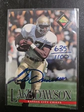 1994 Classic Pro Line Live Auto #/1100 Lake Dawson Rookie RC