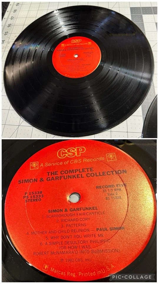 Simon & Garfunkel THE COMPLETE COLLECTION 5 LP's 1980's Columbia Rare P5-15333 - Image 3 of 4
