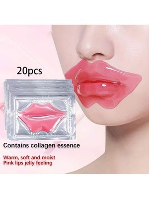 20pcs Multicolor Lip Sleeping Mask With Collagen Essence Overnight Hydration