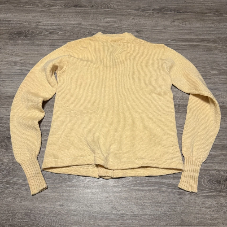 Vintage 50s Letterman North Carolina State College Cardigan Sweater Size 40 S - Image 2 of 4