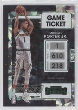 2021-22 Panini Contenders Game Ticket Green Ice Michael Porter Jr #48 09p1