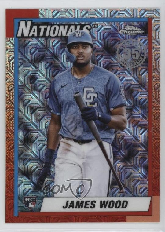 2025 Topps Update 1990 Topps Chrome Silver Pack James Wood #U90C-30 13t3