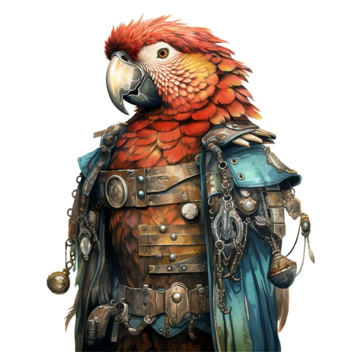 Steampunk Parrot Steam Punk Animal Self Adhesive Vinyl Sticker