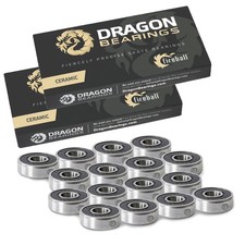 Dragon Roller Skate Bearings 16 Pack - High Performance Inline Skate Bearings...